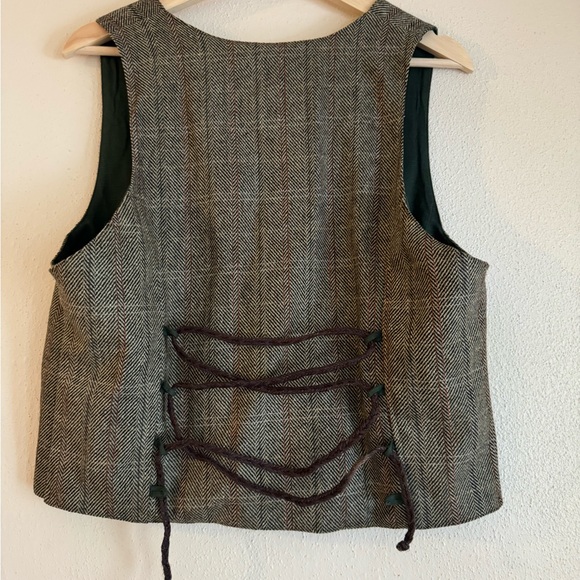 Celtic Fusion Fern Tweed Waistcoat NWOT - Picture 4 of 4